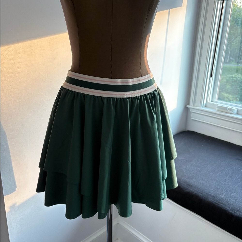 Fore All Green Golf Skort